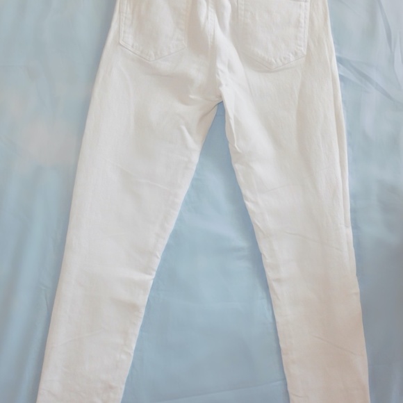White Paige Skyline Ankle Peg Distressed Jeans - Picture 2 of 5